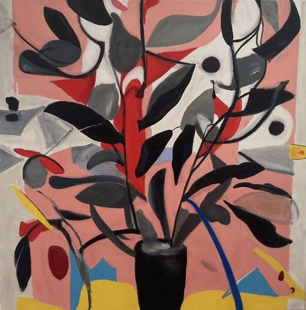 Still Life of Flowers- Black Vase